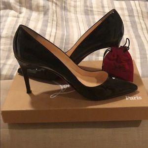 Christian louboutin pigalle 85 patent calf heels